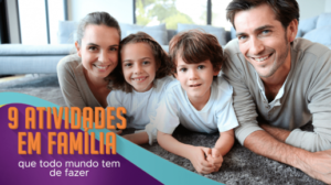 Banner sobre atividades em família