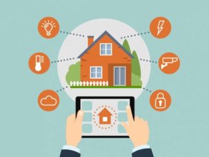 Ilustração de uma casa smart